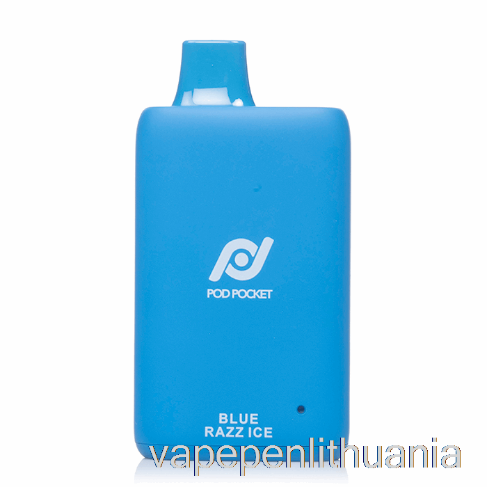 Pod Pocket 7500 Vienkartinis Mėlynas Razz Ledo Vape Skystis